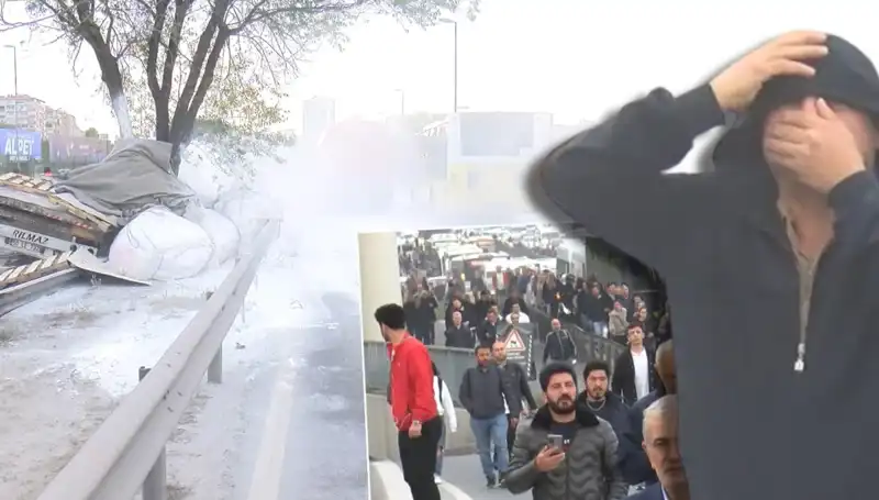 D-100 Karayolu'nda Trafik Draması: Alçı Yüklü TIR Bariyerlere Çarptı!