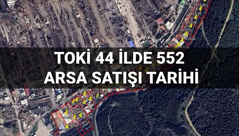 TOKİ, 44 İlde 552 Arsayı Açık Artırmaya Sunuyor: Şehir İçi ve Dışında Fırsatlar!