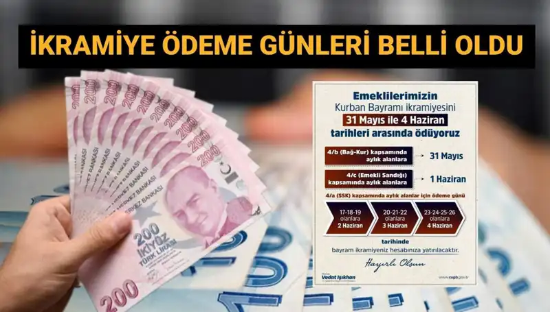 Emekli Bayram İkramiyeleri Yatıyor: 4 Bin TL'nin Tarihi Açıklandı!
