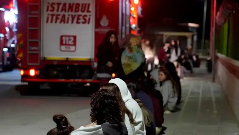Kız Öğrenci Yurdunda Çıkan Yangın, Mahallede Büyük Paniğe Neden Oldu