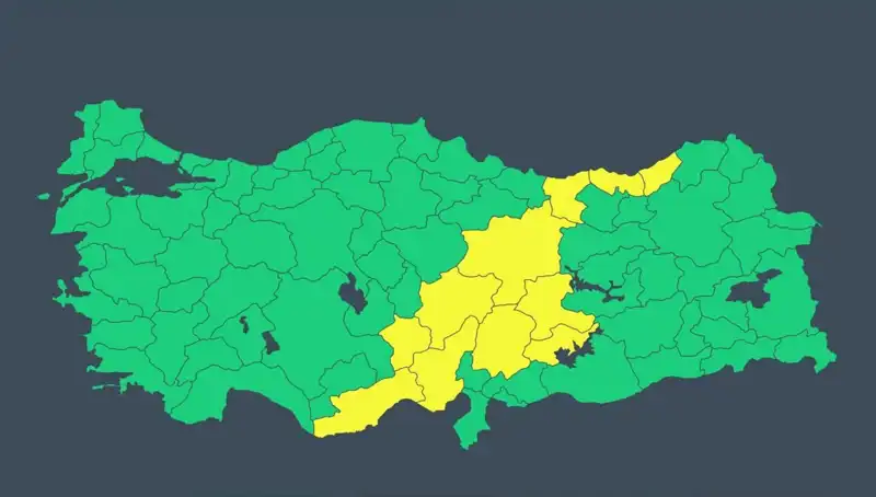 Türkiye'nin 11 İlinde Sağanak ve Fırtına Tehlikesine Dikkat!
