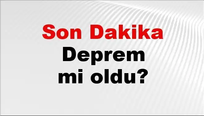 İzmir'de Son Dakika Deprem Gelişmeleri: Detaylar Burada!